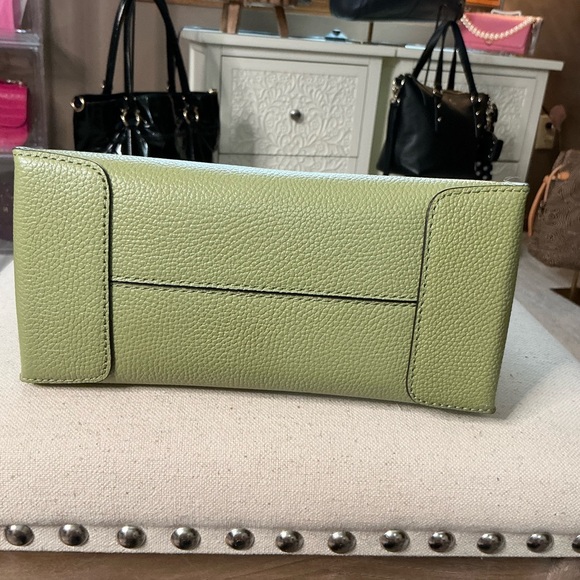 Michael Kors Green Saffiano Leather Satchel - Picture 6 of 10